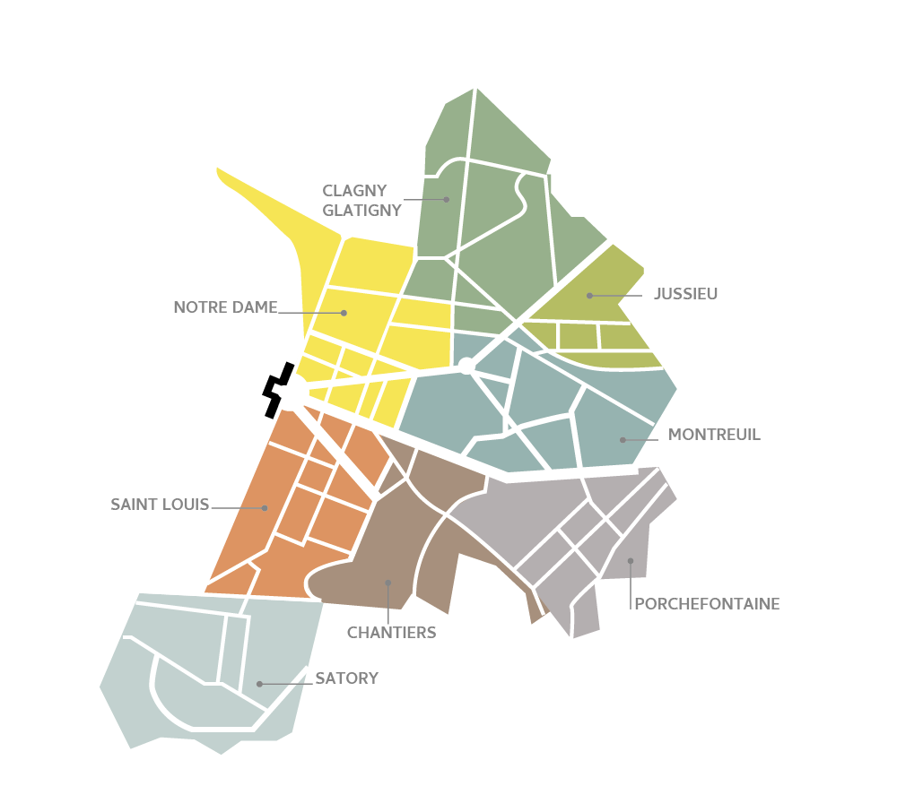 Les quartiers  Zoom Versailles