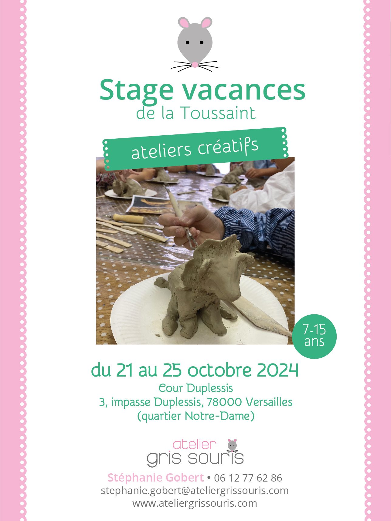 STAGE VACANCES artistique multi-techniques • 7-15 ans