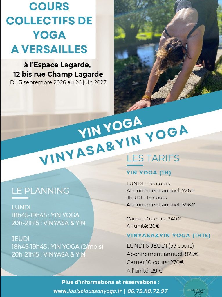 COURS COLLECTIFS DE YOGA à VERSAILLES