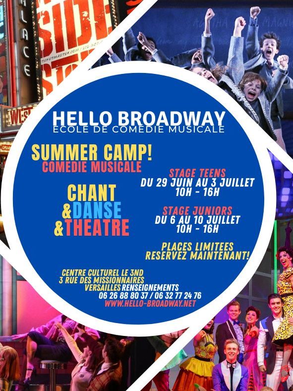 SUMMER CAMP COMEDIE MUSICALE JUILLET 2026