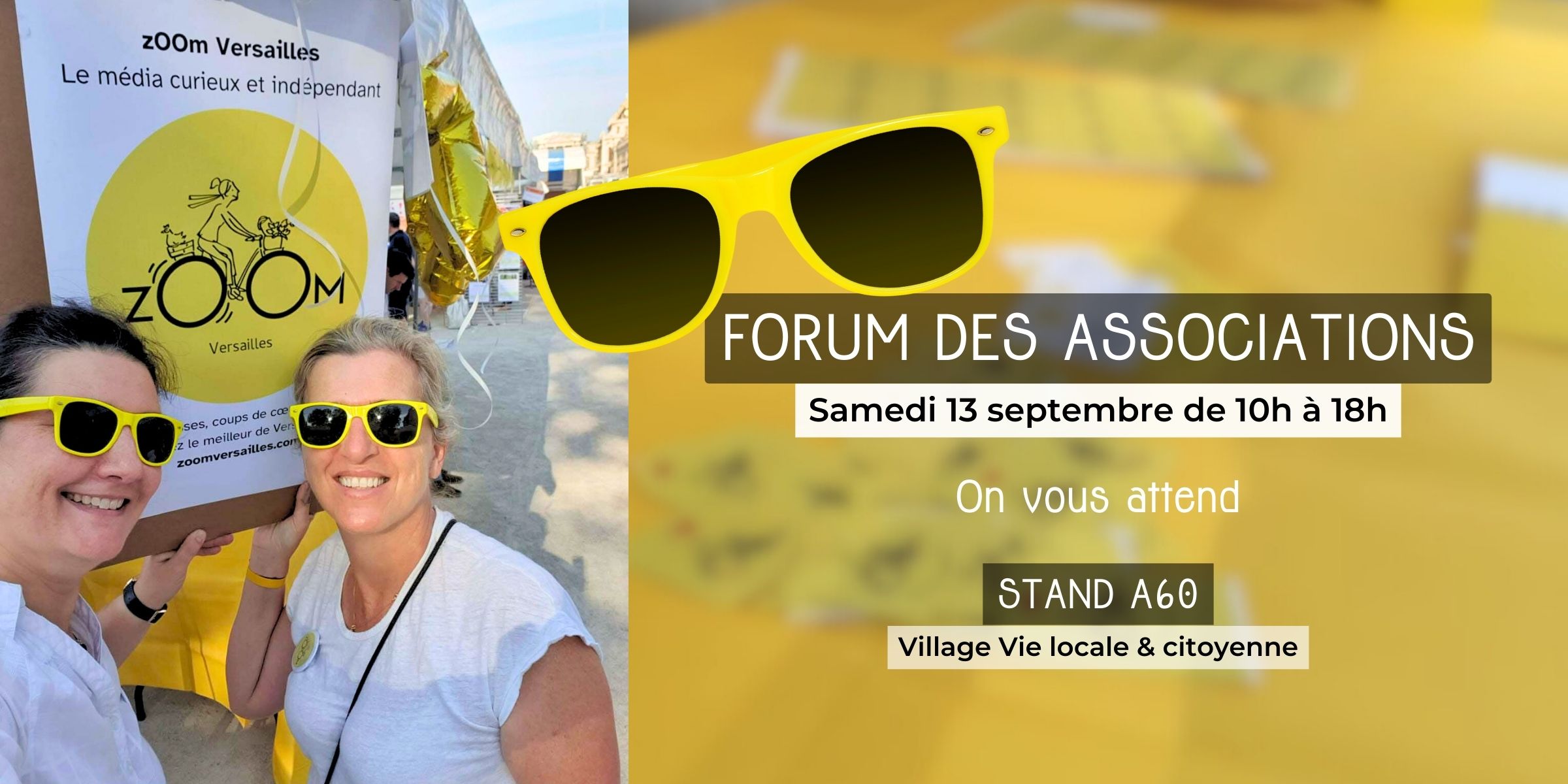 3 septembre 2025 Forum des associations zOOm Versailles Stand A60